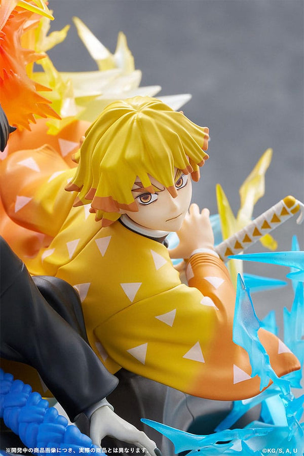 Demon Slayer: Kimetsu no Yaiba - Zenitsu Agatsuma & Kaigaku - PVC Statue (15 cm)