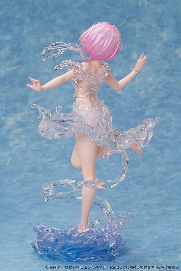 Re:ZERO - Ram: Aqua Dress Ver. - PVC Statue 1/7 (23 cm)