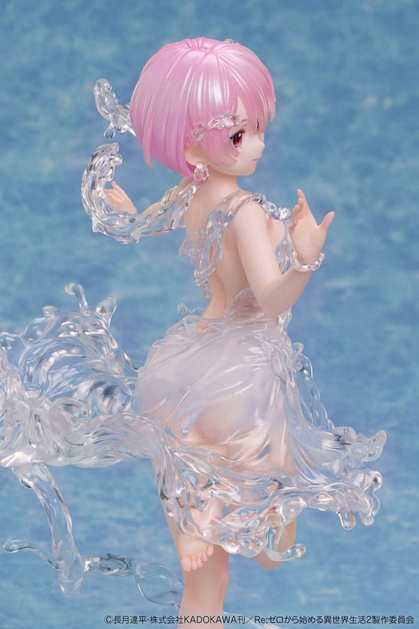 Re:ZERO - Ram: Aqua Dress Ver. - PVC Statue 1/7 (23 cm)