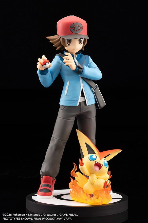 Pokémon - Hilbert & Victini - ARTFX J PVC Figur 1/8 (20 cm)