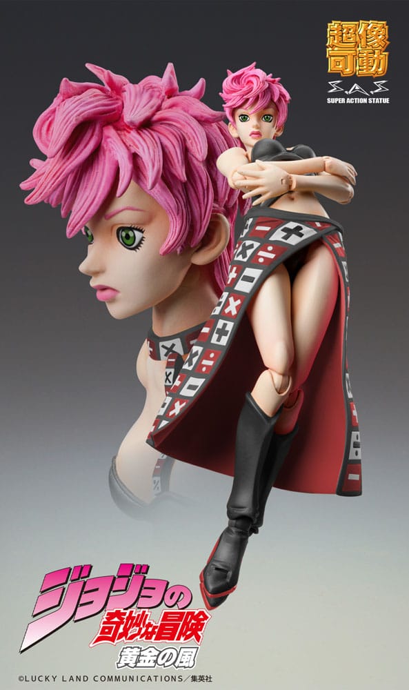 JoJo's Bizarre Adventure - Trish Una: Black Ver. - Super Action Figur (15 cm)
