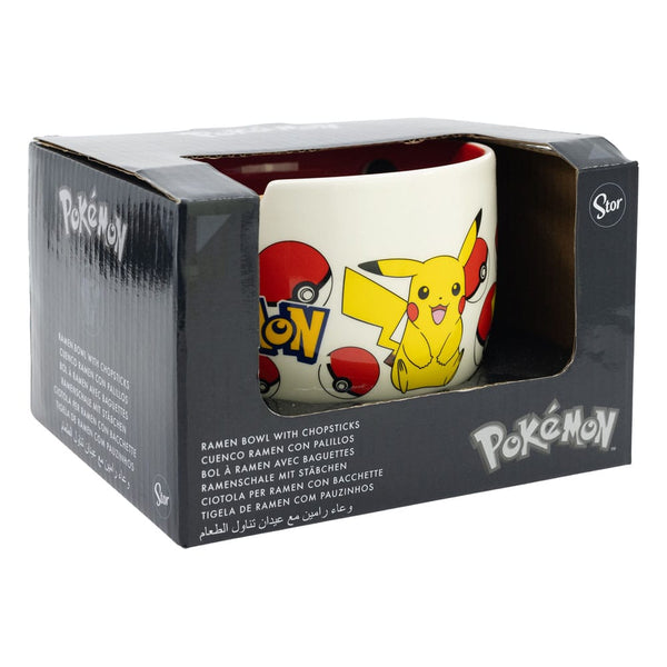 Pokémon - Pikachu - Ramen Skål med Spisepinde