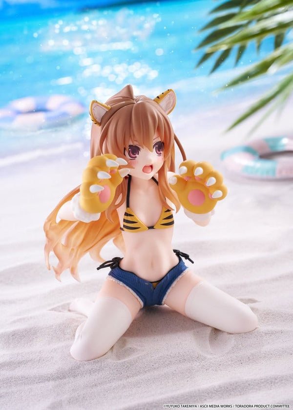 Toradora! - Taiga Aisaka: Tiger Costume Swimwear Ver. - Desktop Cute PVC Figur (13 cm)