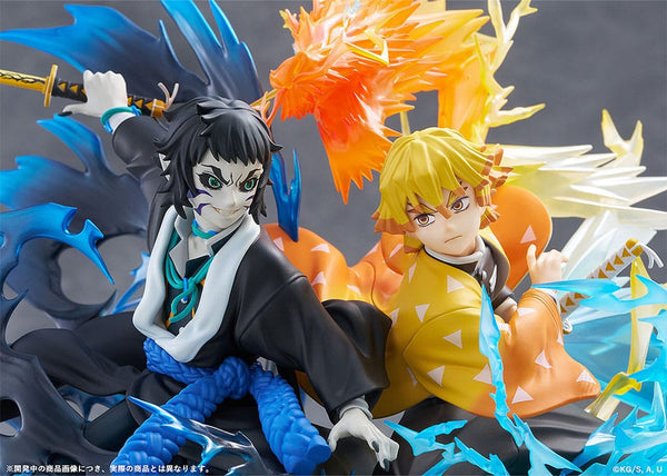 Demon Slayer: Kimetsu no Yaiba - Zenitsu Agatsuma & Kaigaku - PVC Statue (15 cm)