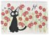 Kiki's Delivery Service - Jiji: Røde Blomster - Stofserviet