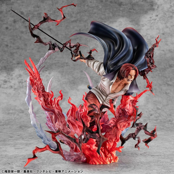 One Piece - Red-Haired Shanks Kamusari: P.O.P SA-MAXIMUM Ver. - PVC Statue (25 cm)