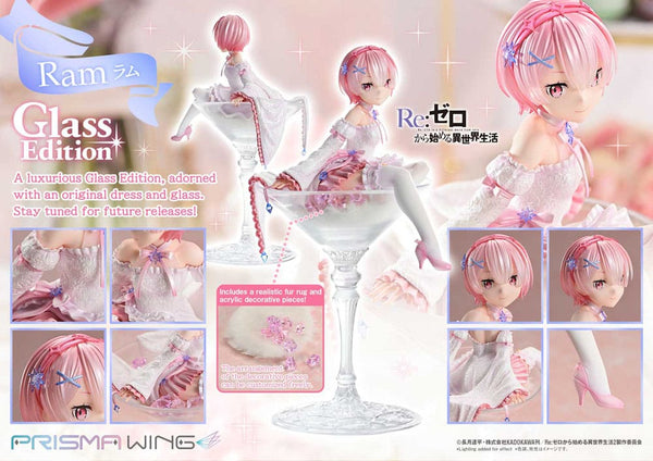 Re:ZERO - Ram: Glass Edition - PVC Statue 1/7 (24 cm)