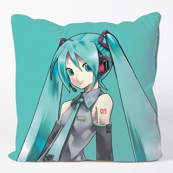 Vocaloid - Hatsune Miku - Pudebetræk (50 x 50 cm)