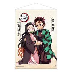 Demon Slayer: Kimetsu no Yaiba - Tanjiro & Nezuko Kamado - Wallscroll (50 x 70 cm)