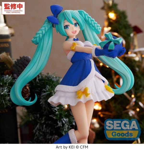 Vocaloid - Hatsune Miku: Sapphire Christmas Ver. - High Premium PVC Figur (21 cm)