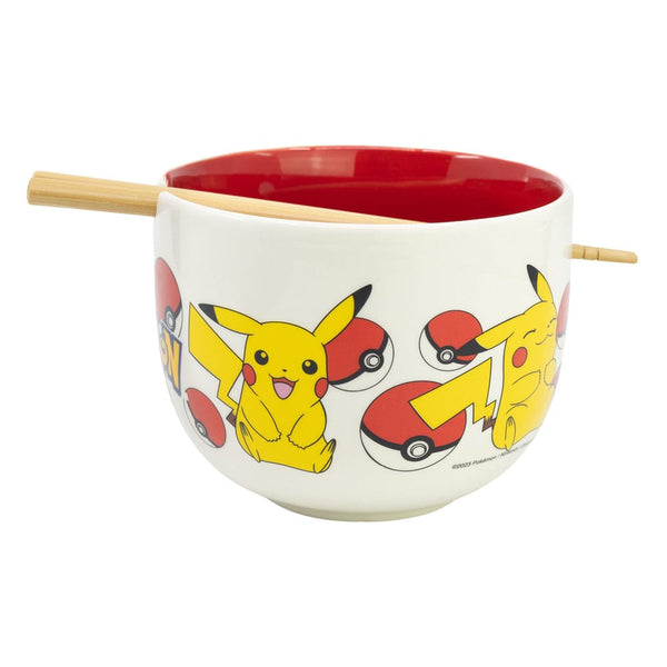 Pokémon - Pikachu - Ramen Skål med Spisepinde