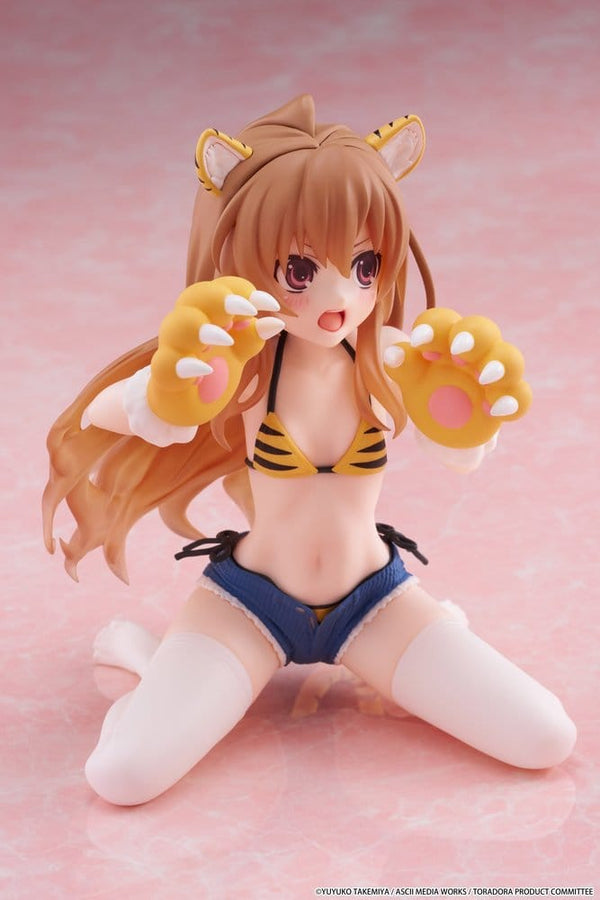Toradora! - Taiga Aisaka: Tiger Costume Swimwear Ver. - Desktop Cute PVC Figur (13 cm)
